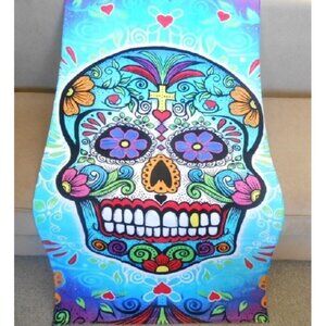 New Sugar Skull Oversized Day of the Dead Towel Beach Bath Pool Gift Velour SOFT